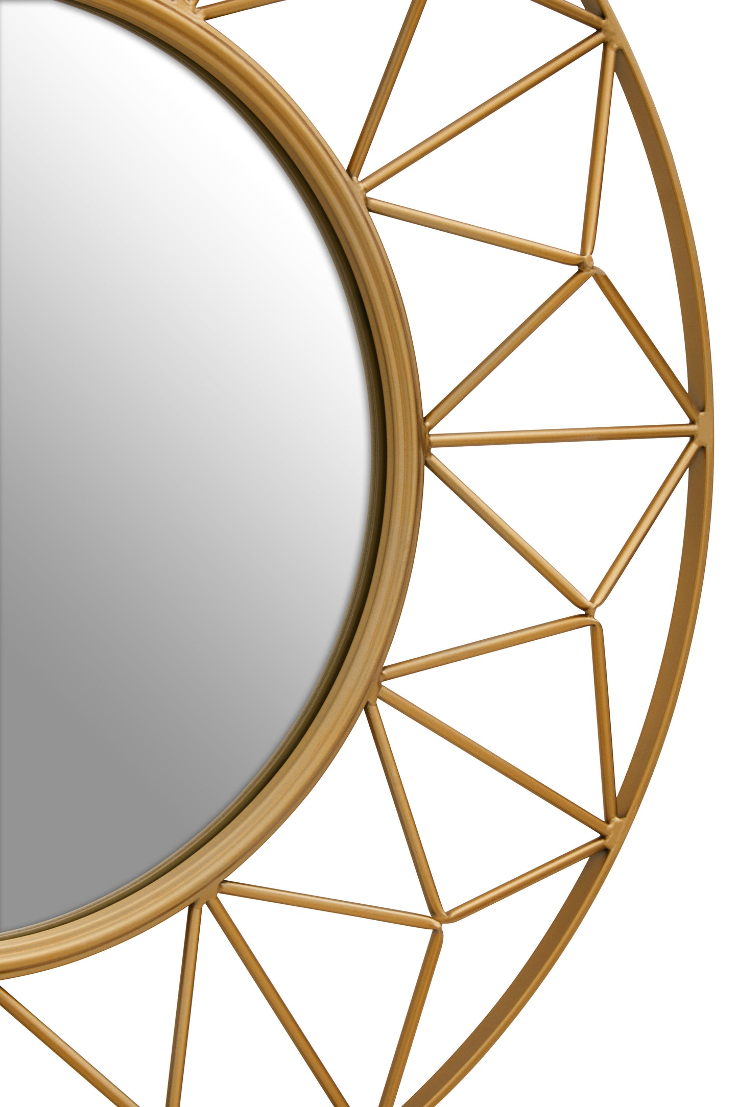 Gold 3D Wall Mirror