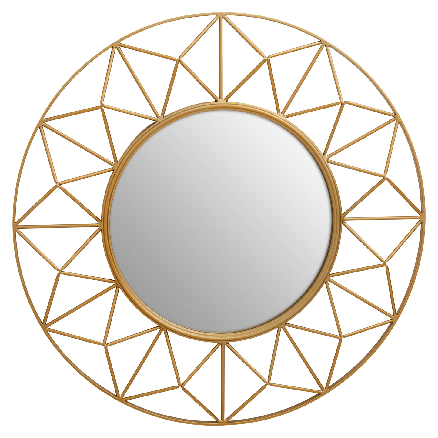 Gold 3D Wall Mirror