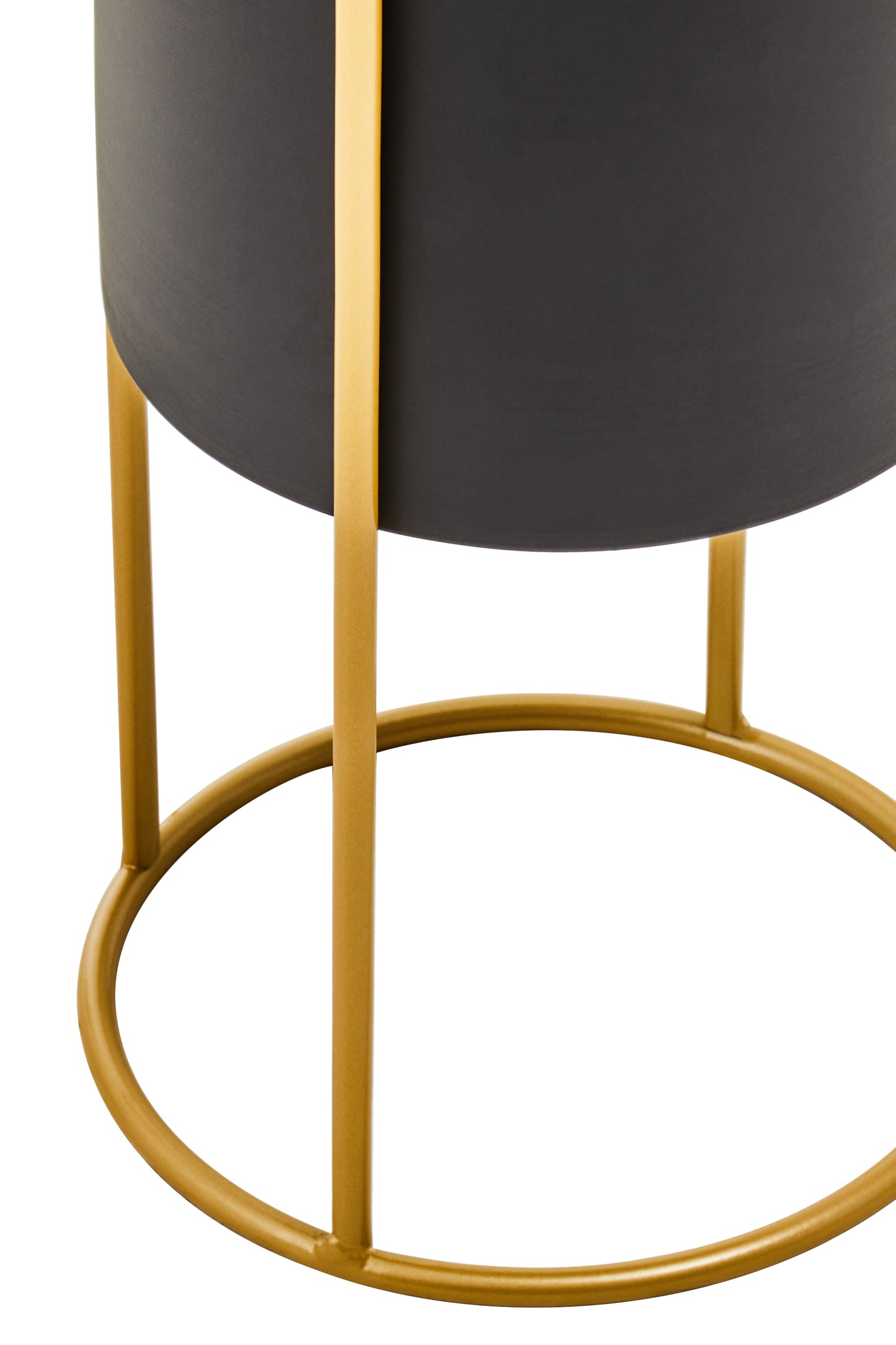 Trosa Black And Gold Floor Standing Planter