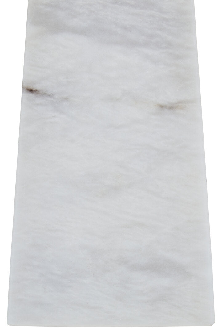 Salmo Large White Marble Obelisk - Macro