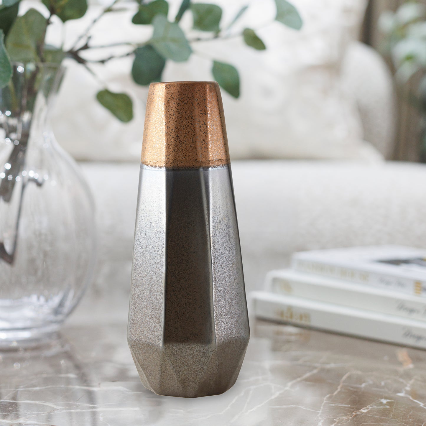 Jet Metallic Vase