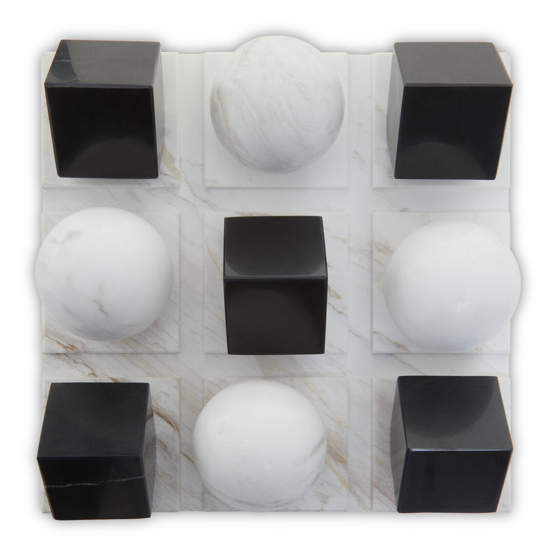 Flos Black And White Tic Tac Toe Game - Additional