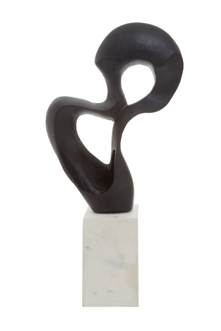 Mirano Black Finish Knot Sculpture - Additional