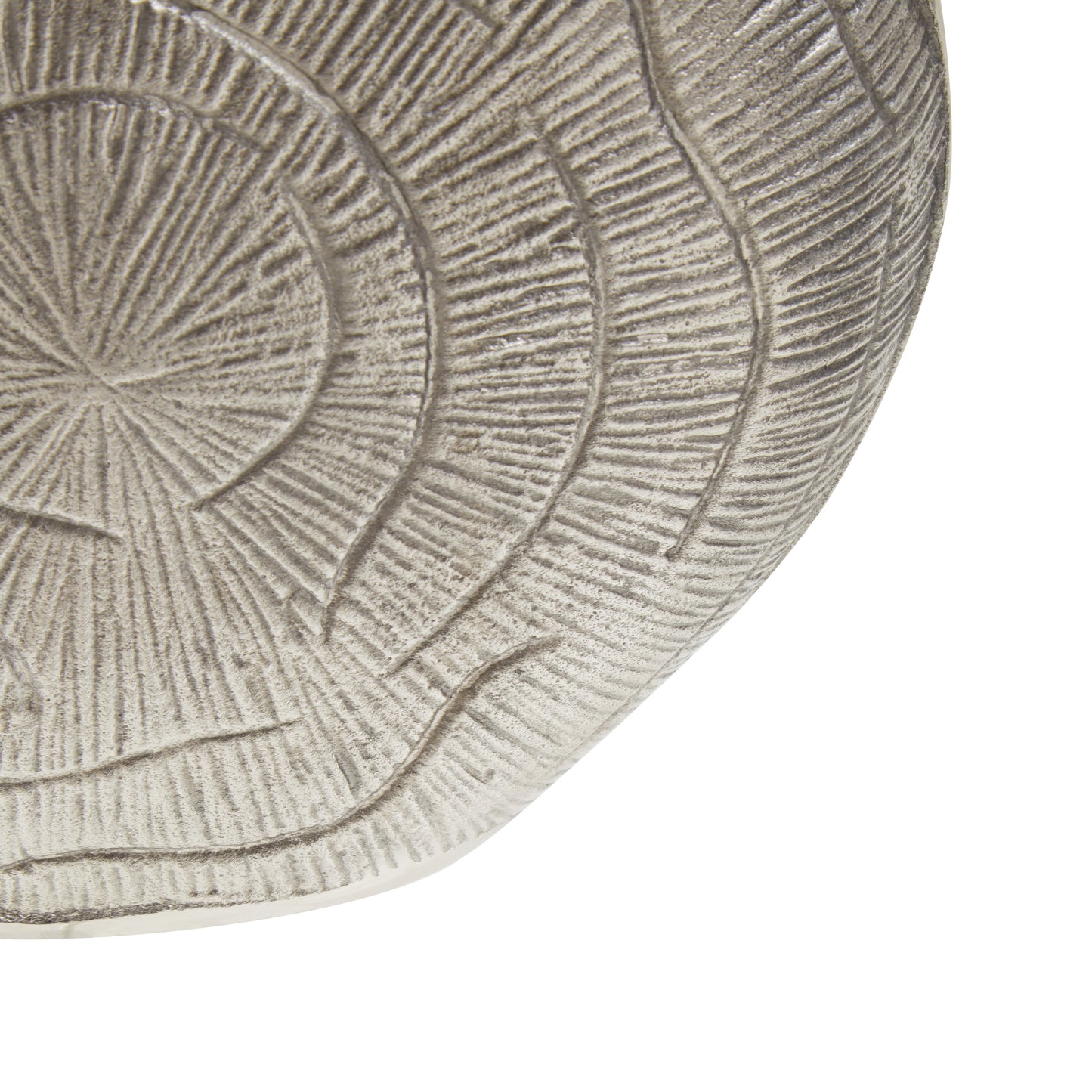 Silva Large Oak Effect Silver Finish Vase