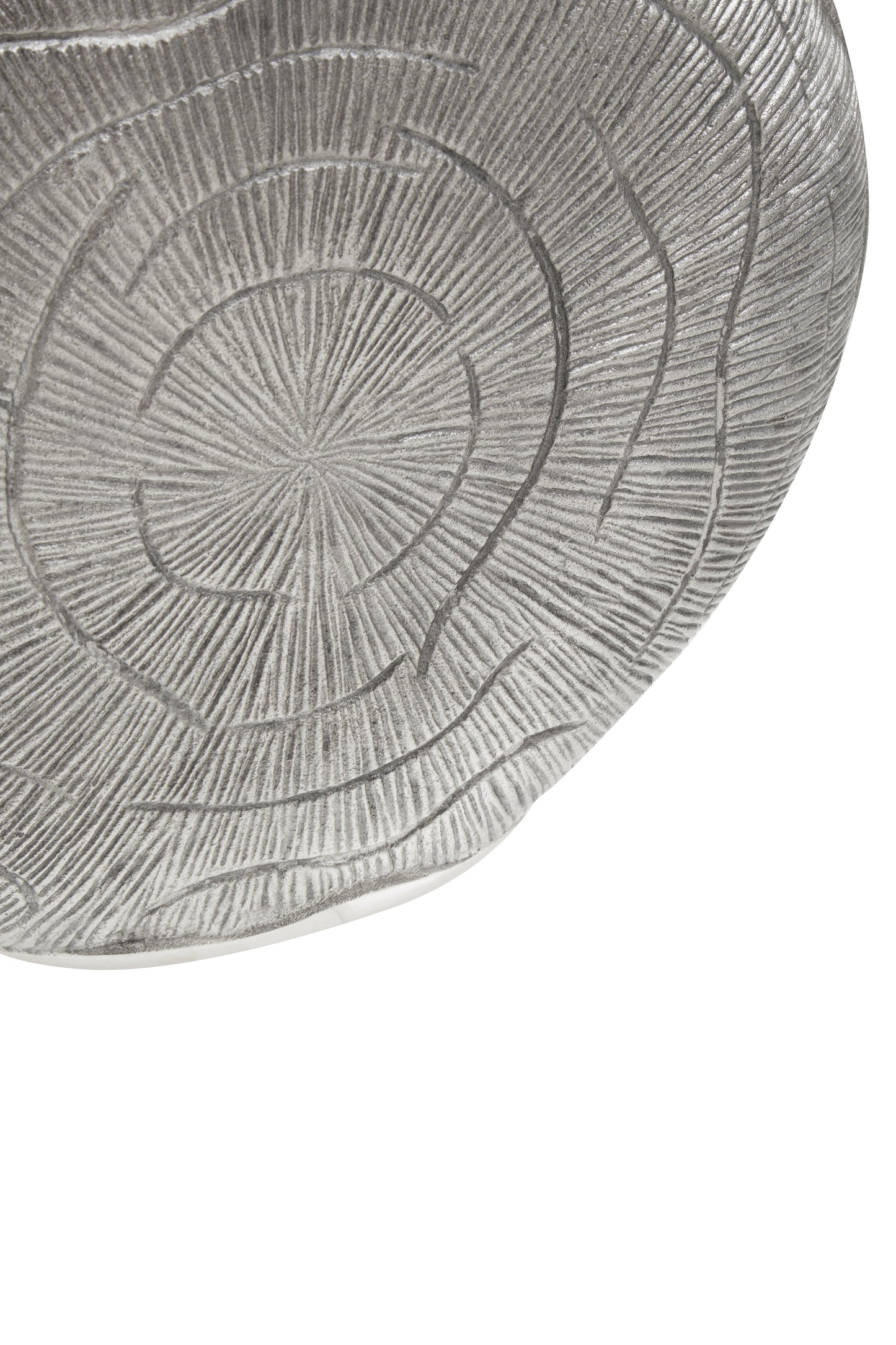 Silva Oak Effect Silver Finish Vase