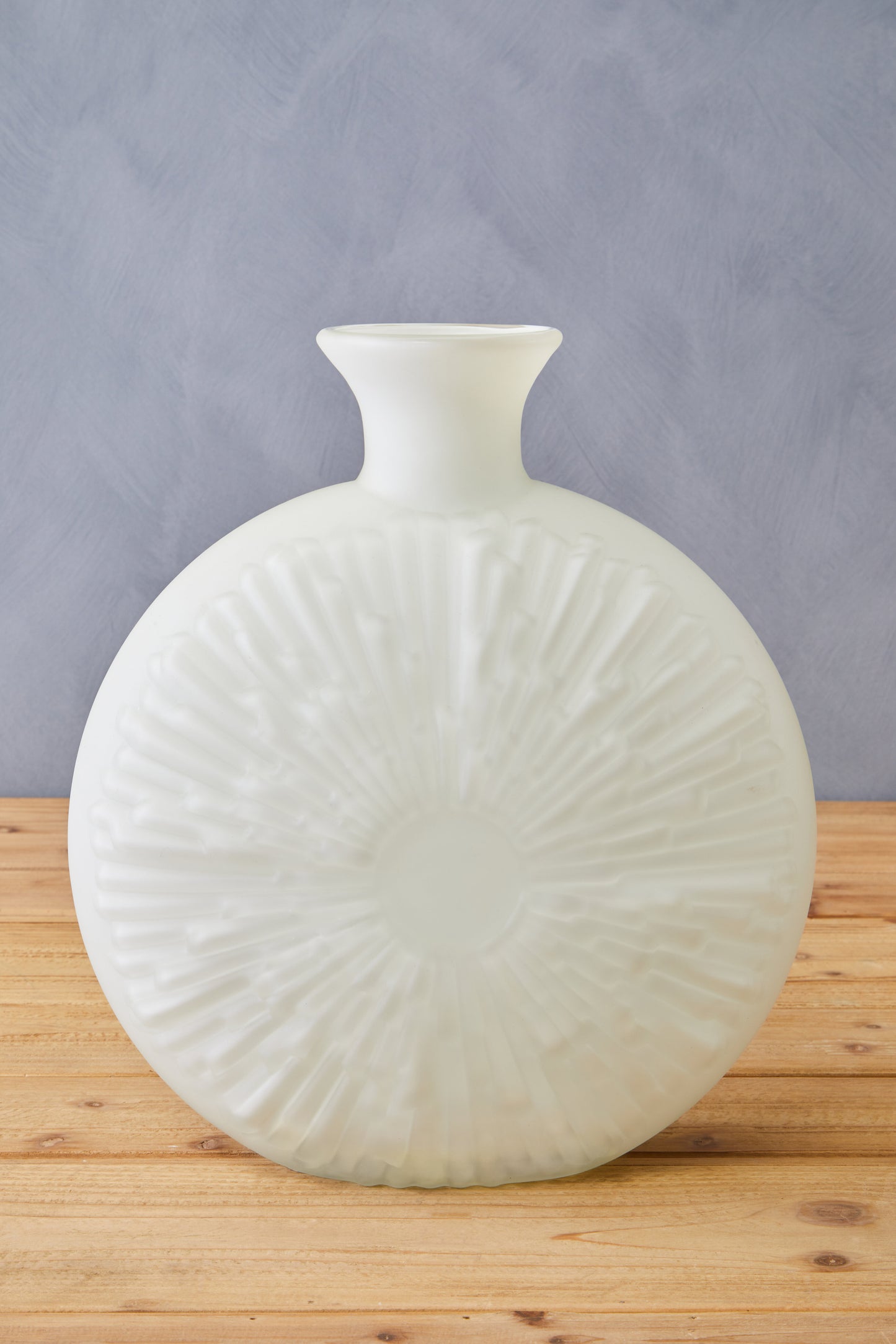 Hadia Matte White Glass Vase