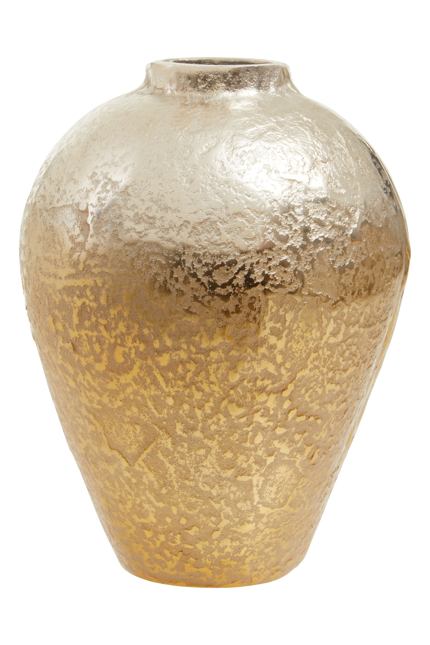 Dion Ombre Silver and Gold Finish Vase