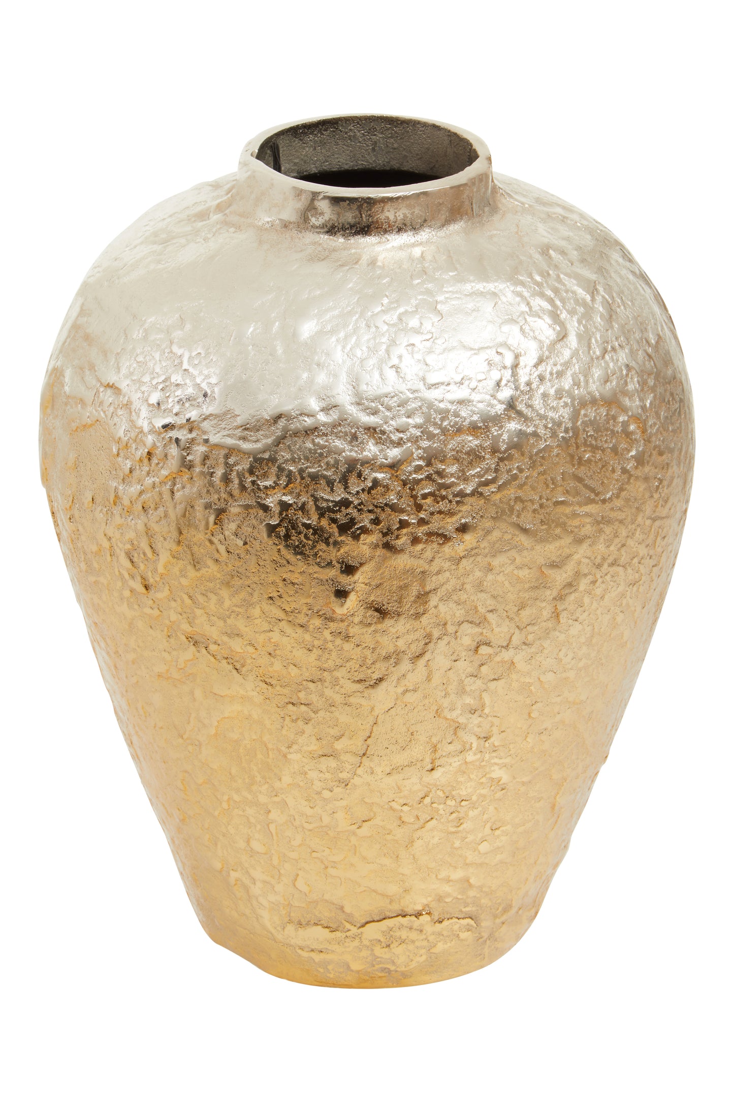 Dion Ombre Silver and Gold Finish Vase
