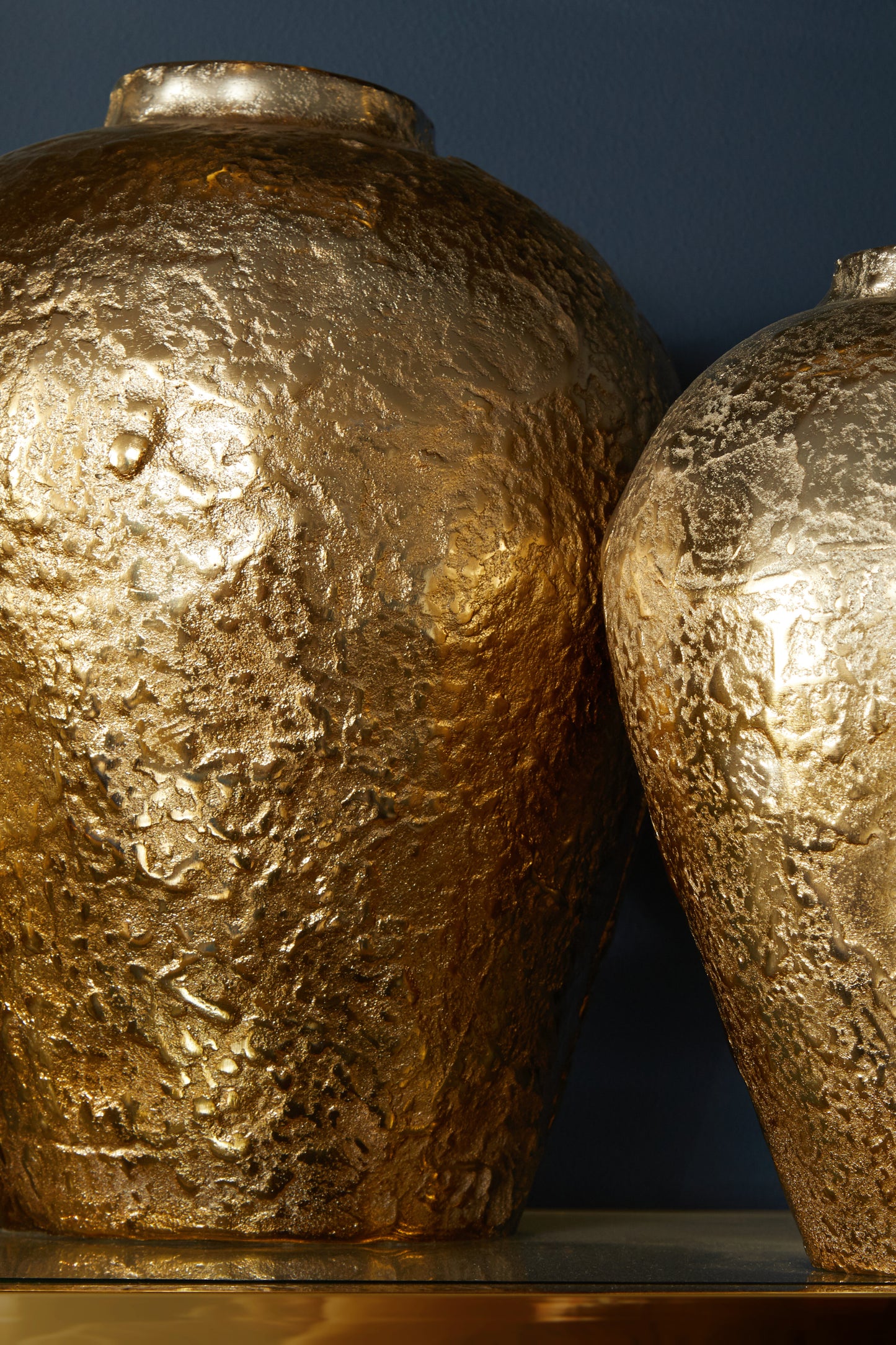 Dion Ombre Silver and Gold Finish Vase