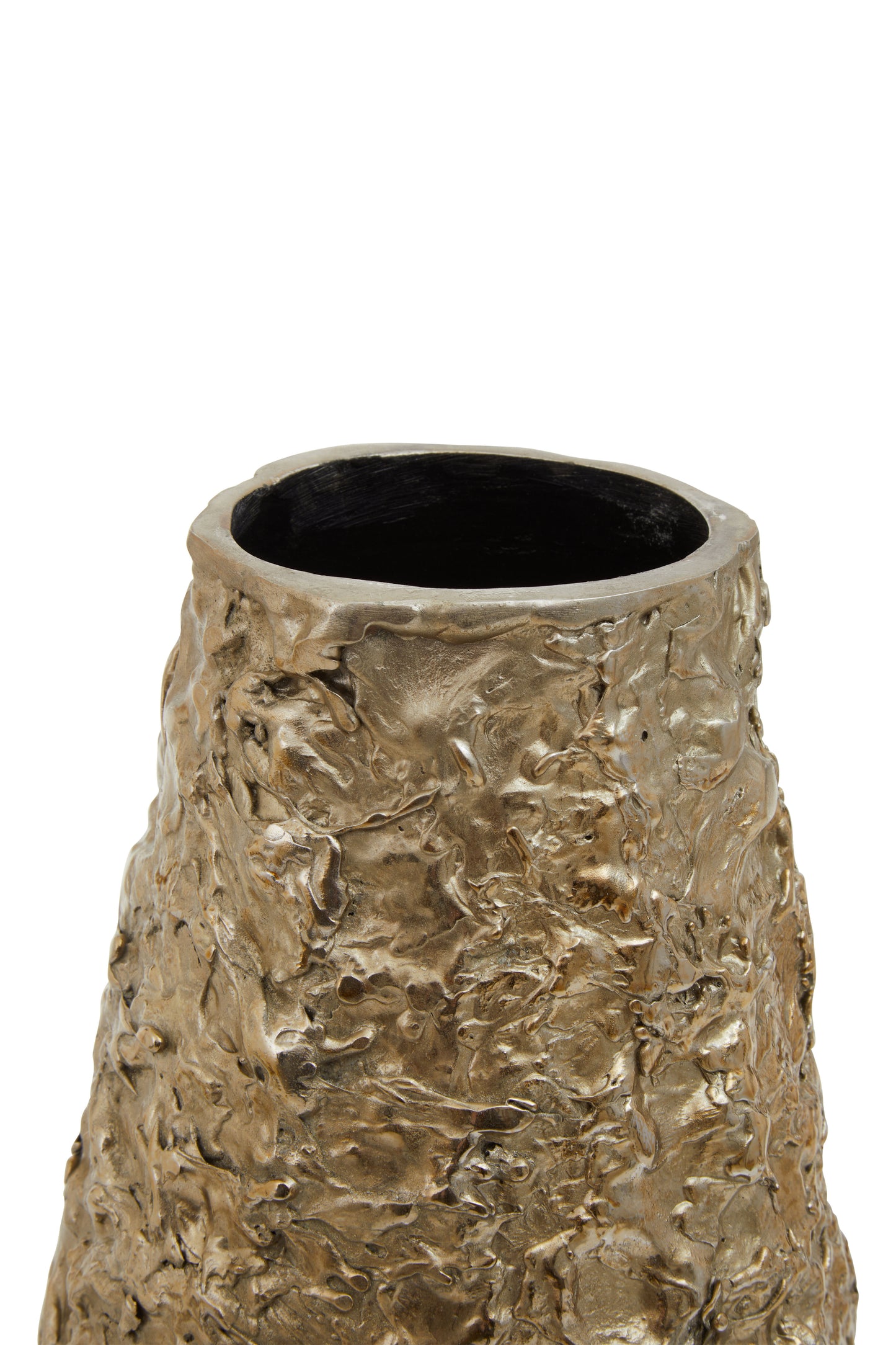Akola Gold Textured Metal Vase