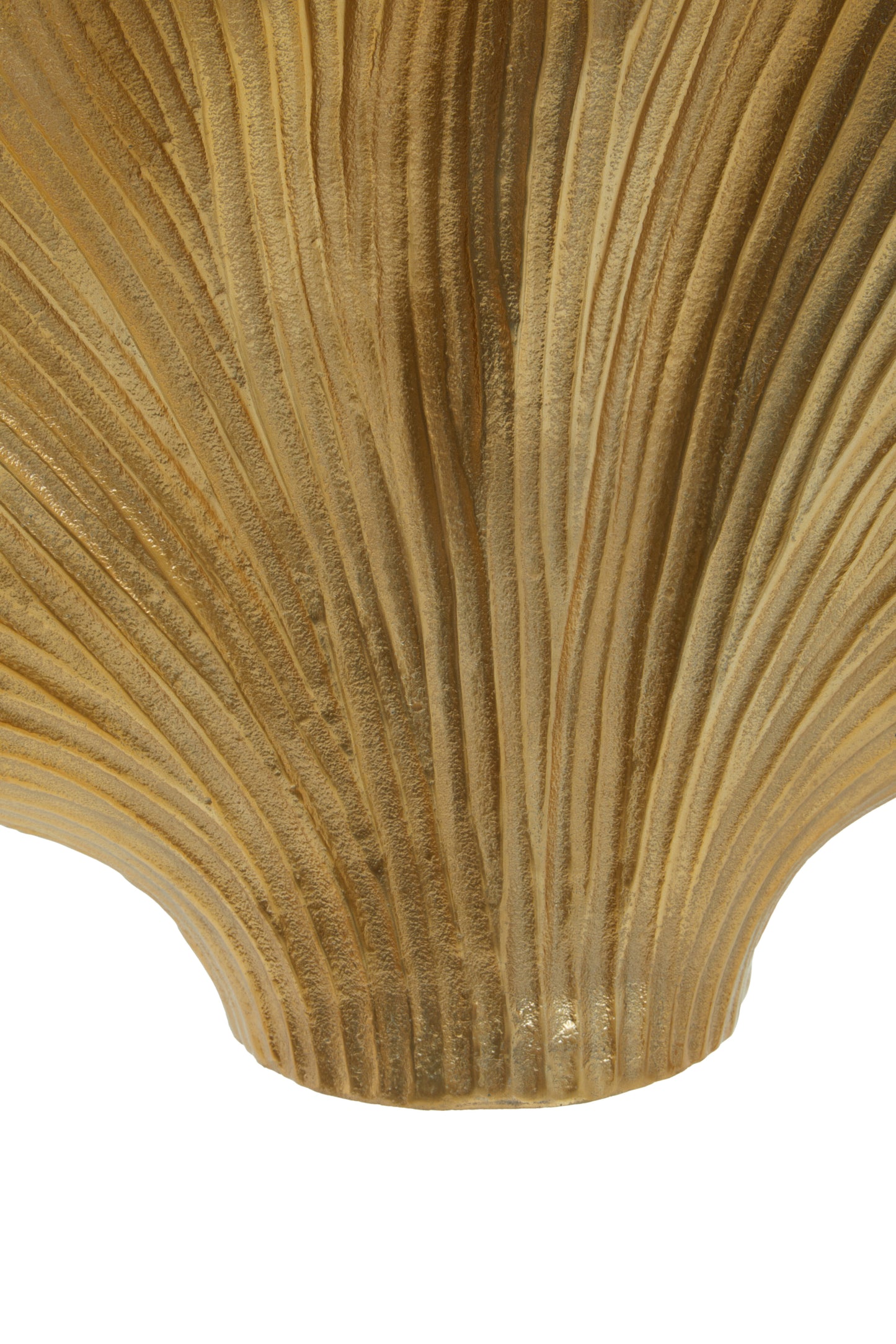 Danna Large Gold Finish Ginko Vase