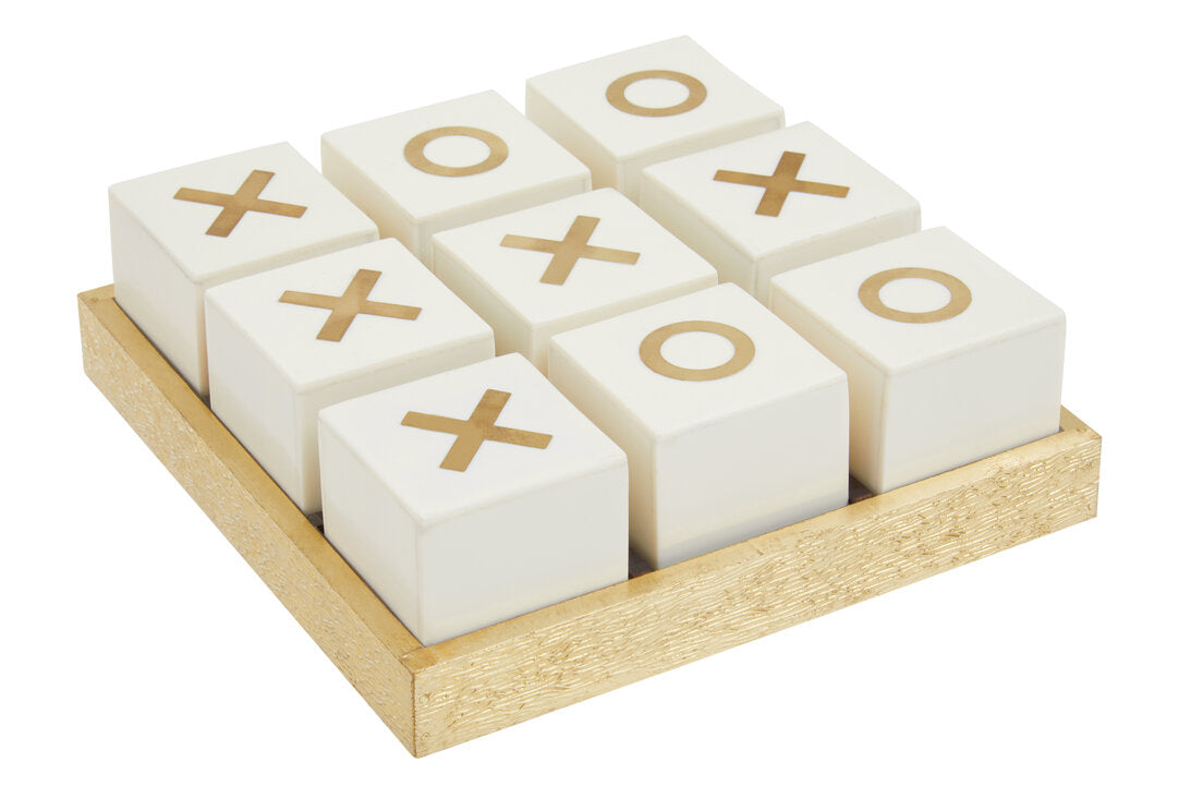 Churchill Games White and Gold Noughts and Crosses - Additional