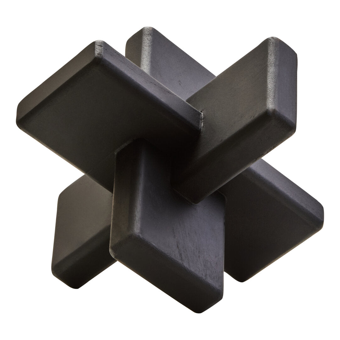 Cato Black Wood Sculpture - Main