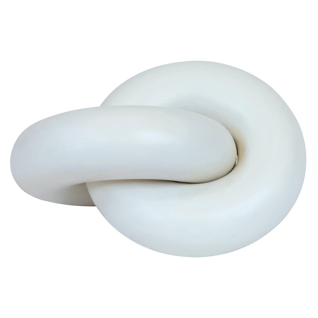Cato White Wood Small Knot Decor - Main