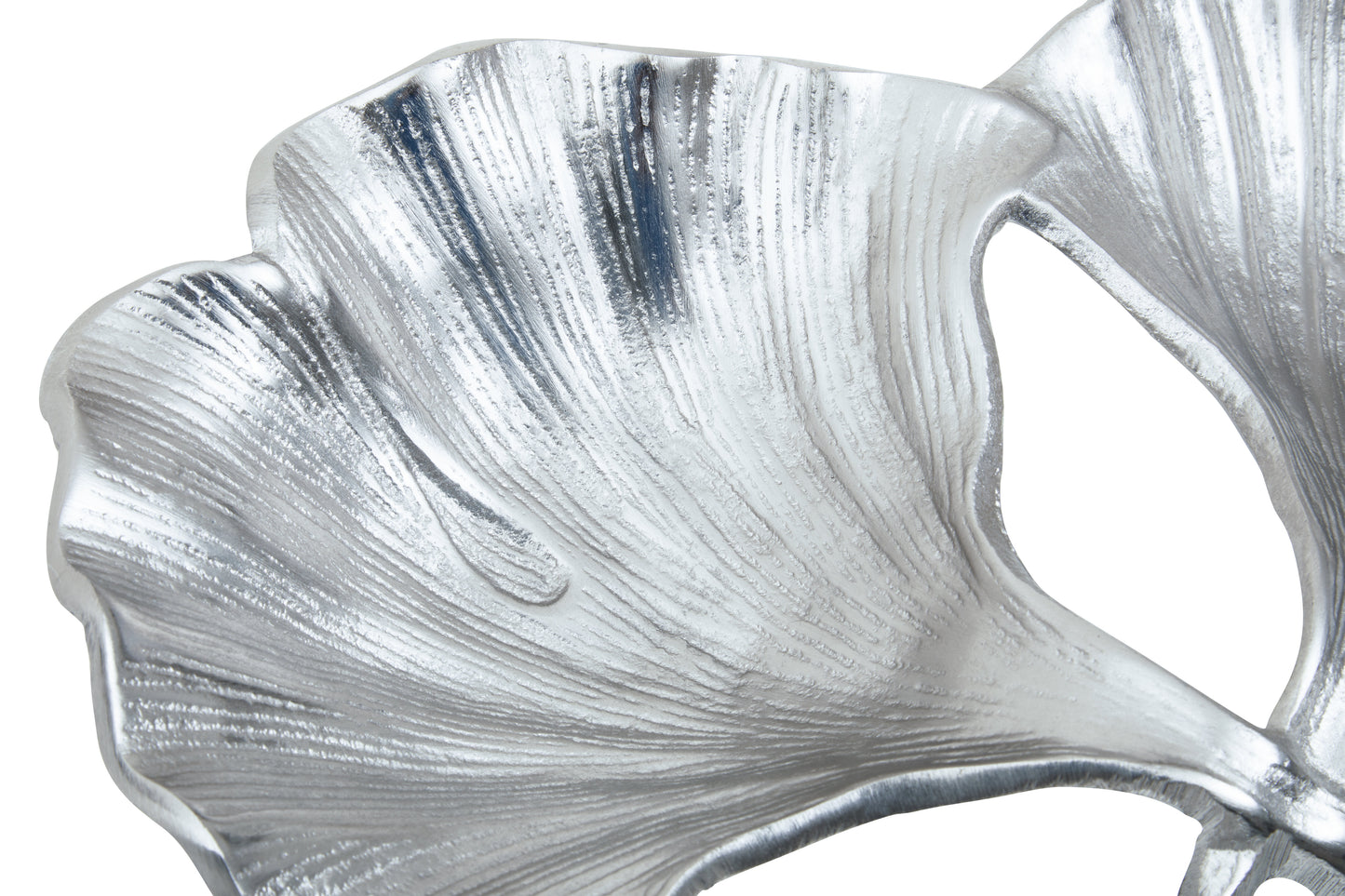 Prato Ginkgo Silver Finish Dish