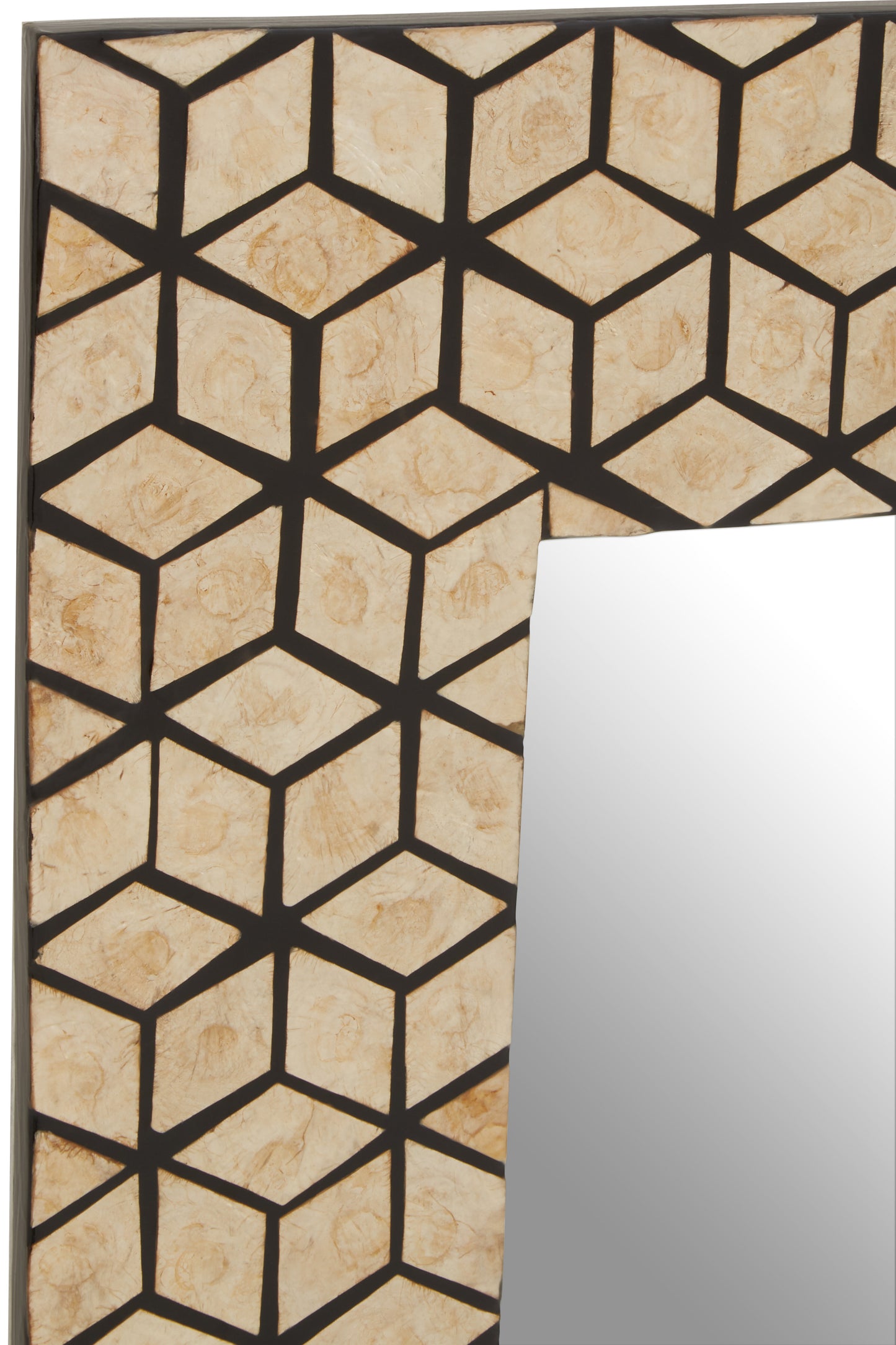 Palu Black And Gold cm Cube Wall Mirror