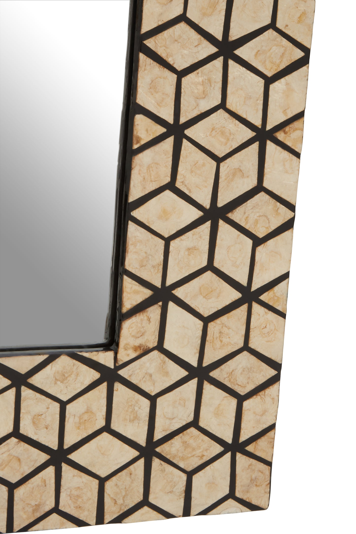 Palu Black And Gold cm Cube Wall Mirror