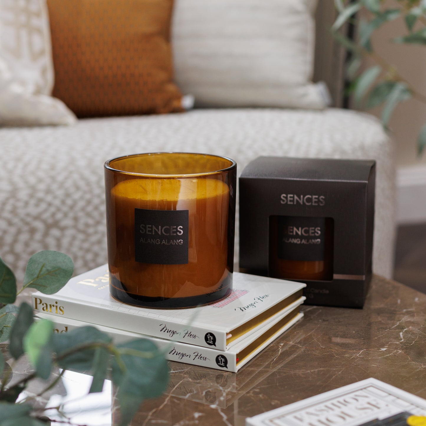 Sences Large Amber 3 Wick Candle
