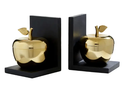 Set of 2 Apple Bookends
