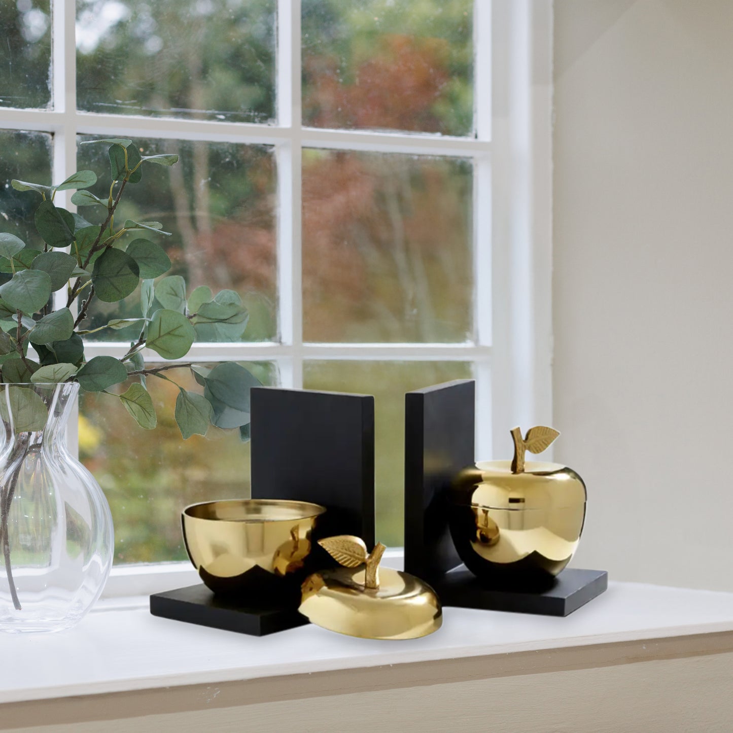 Set of 2 Apple Bookends