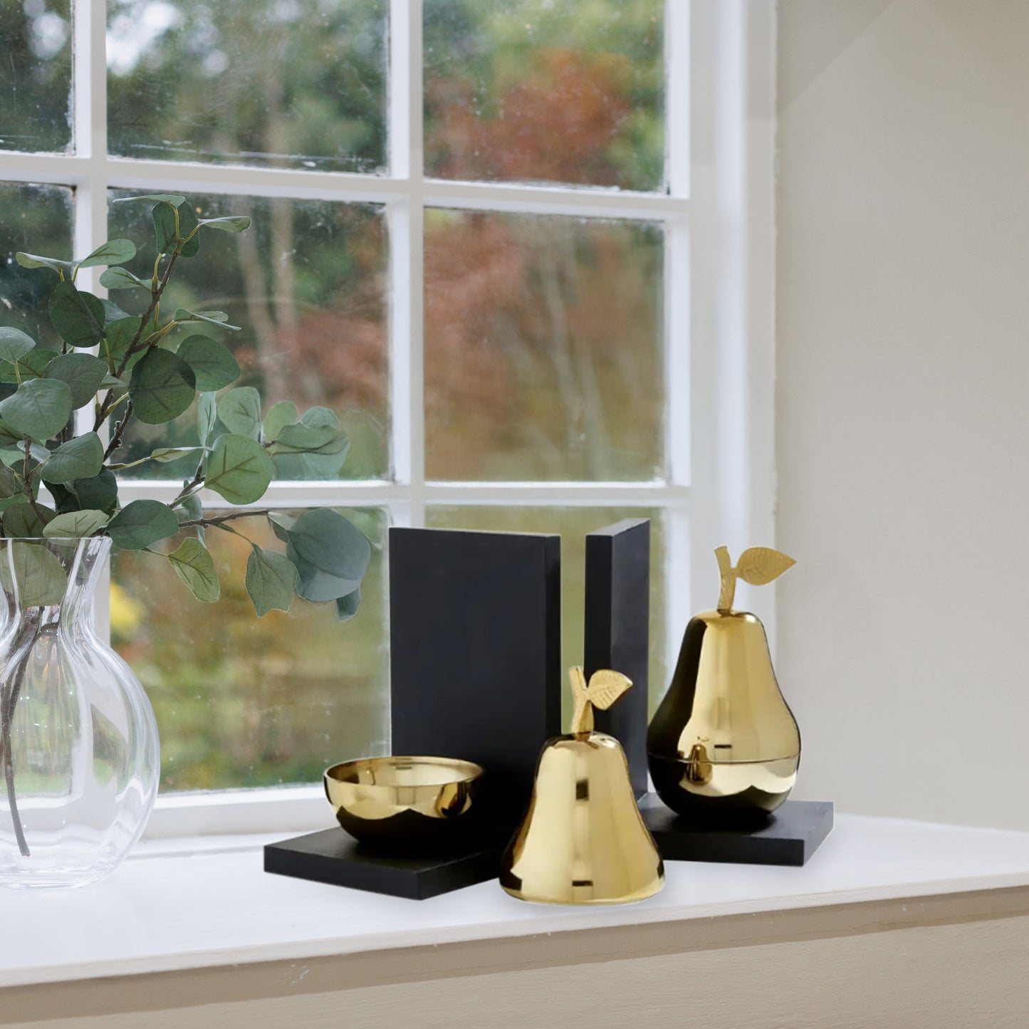 Set of 2 Pear Bookends