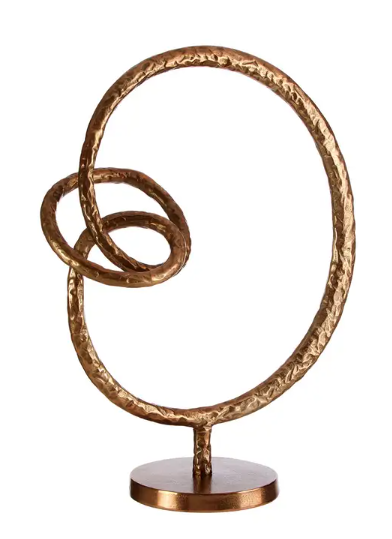 Round Rough Bronze Sculpture