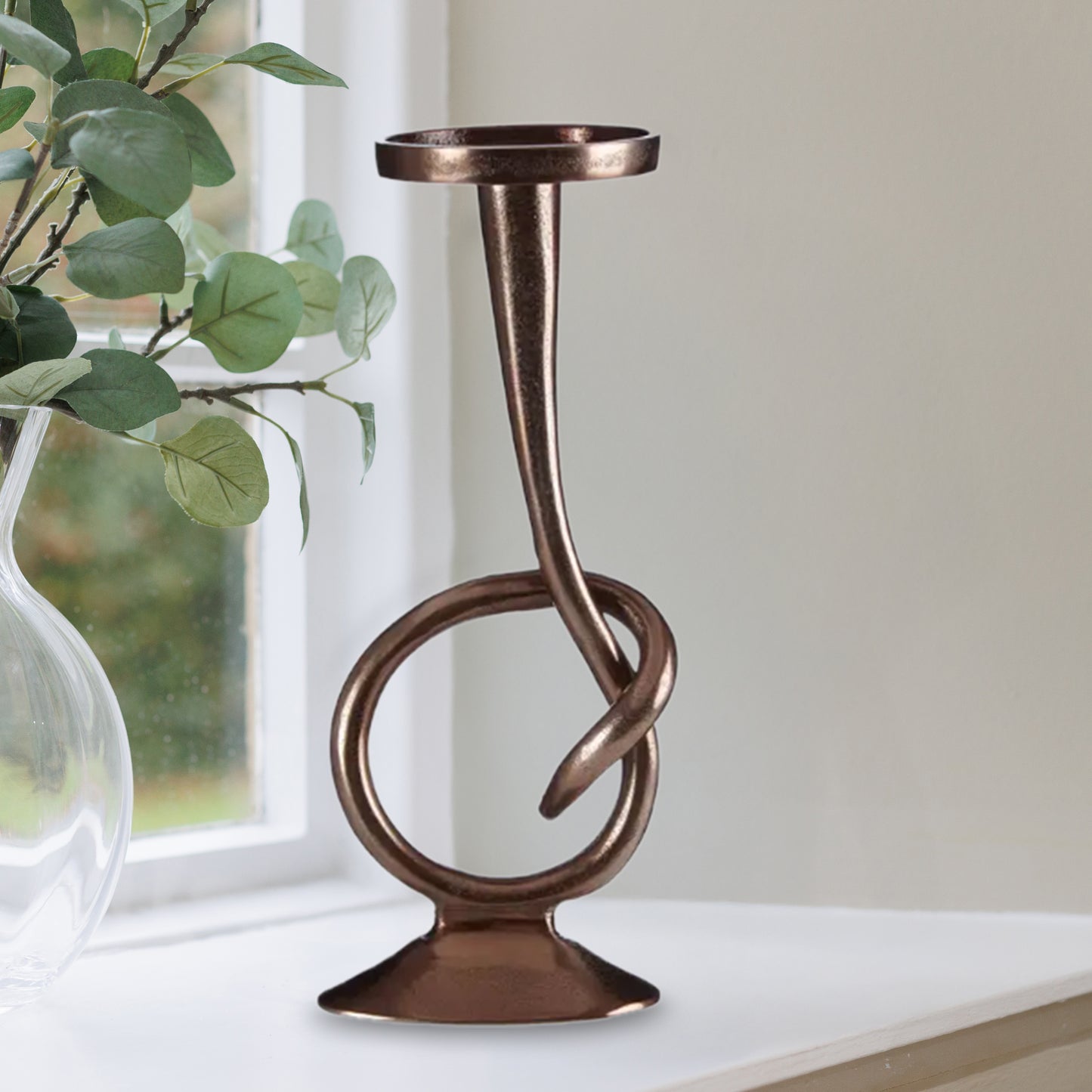 Townhouse Twist Bronze Candle Holder