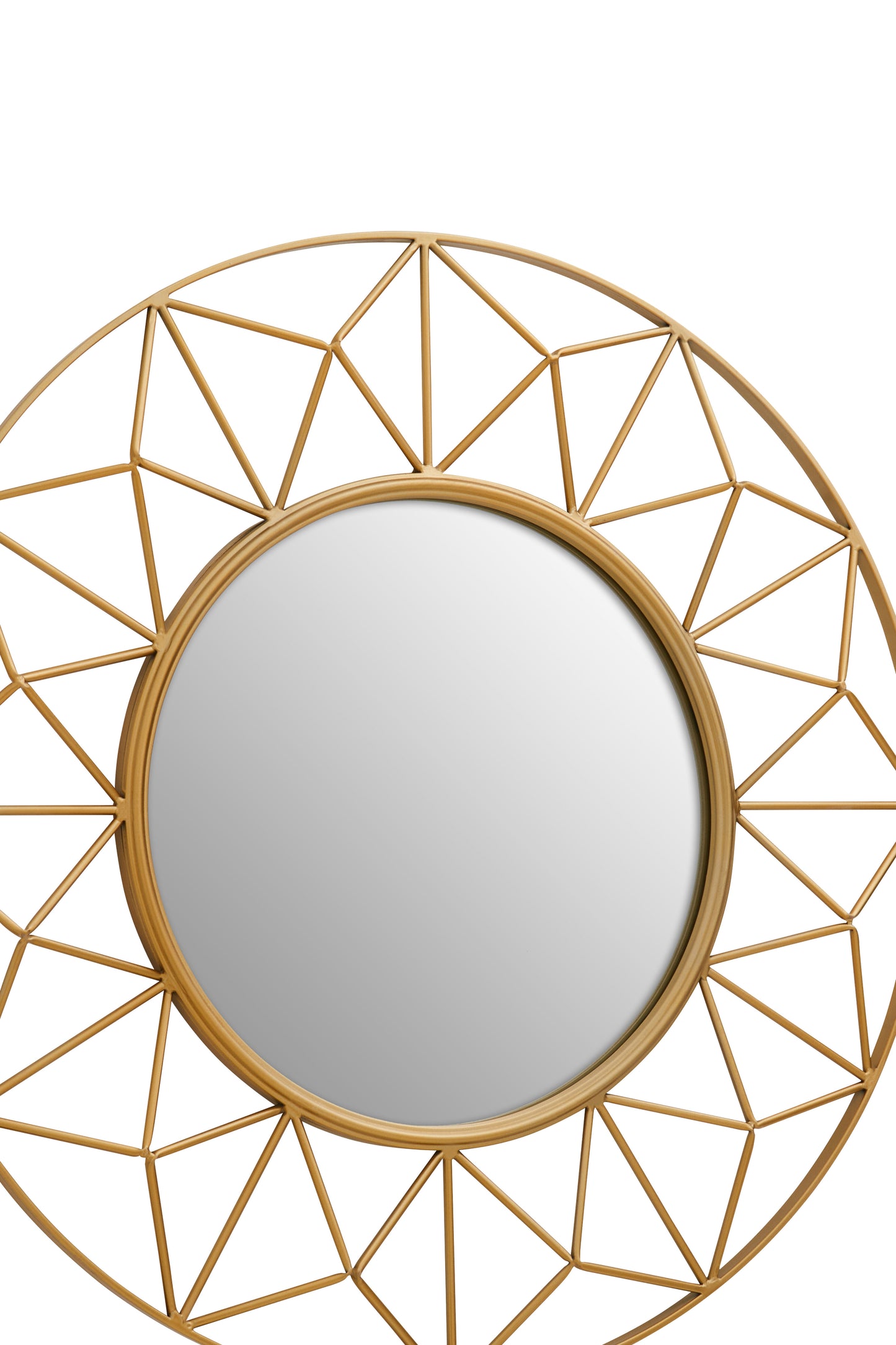 Gold 3D Wall Mirror
