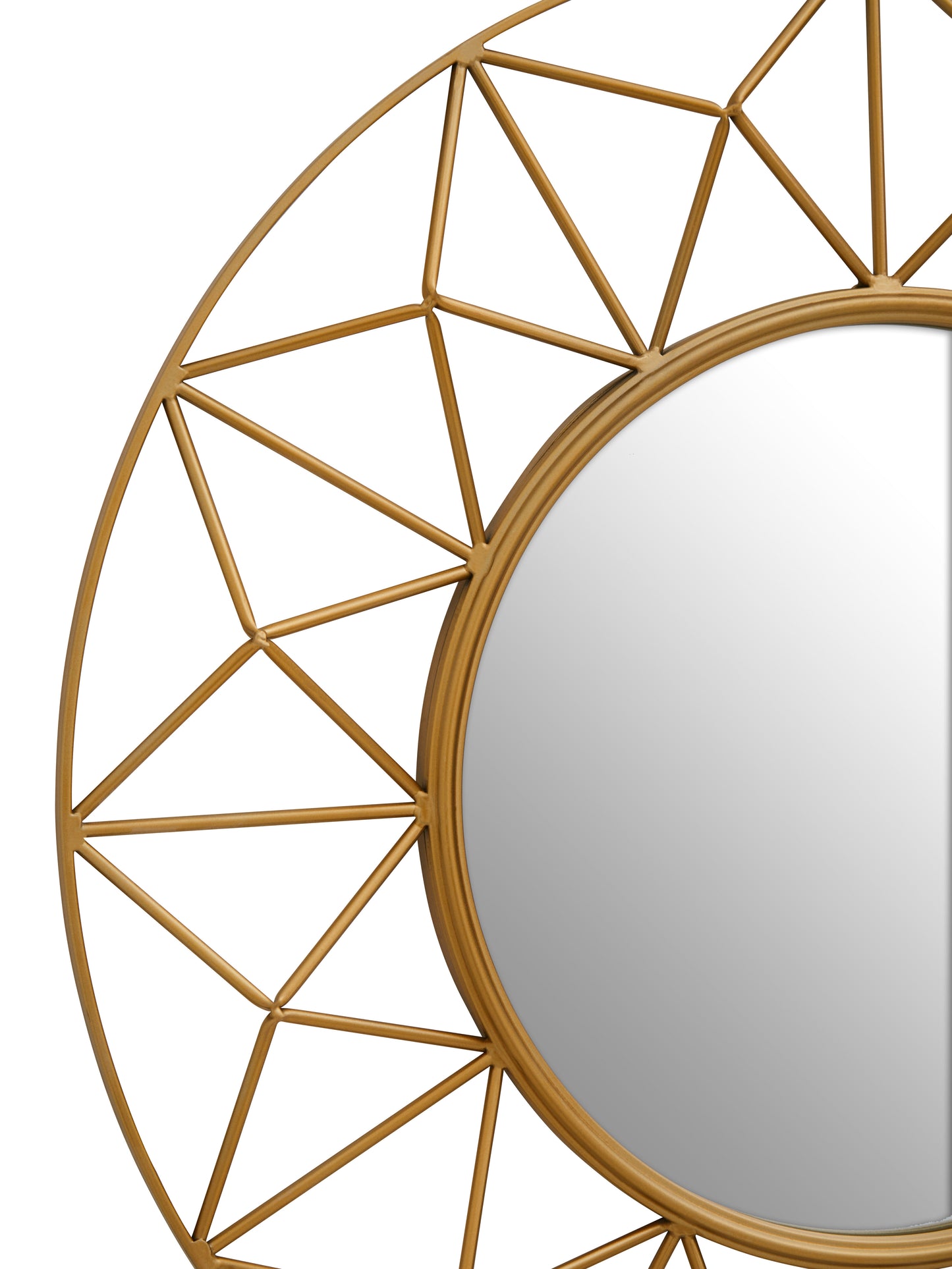 Gold 3D Wall Mirror
