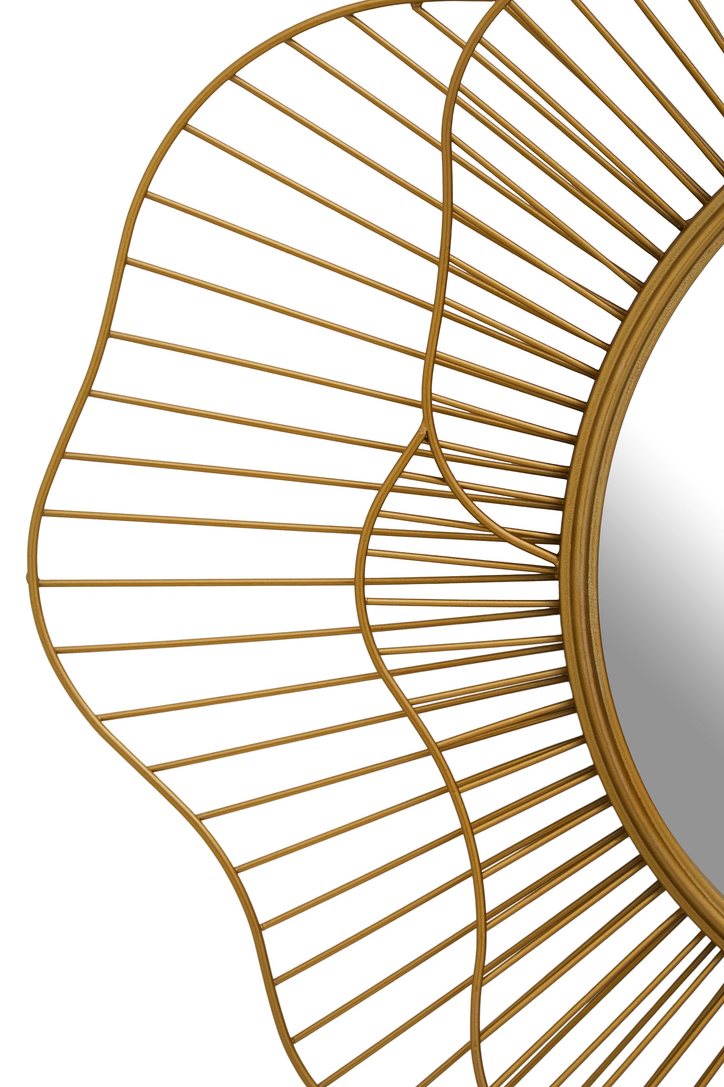 Gold Flower Wall Mirror