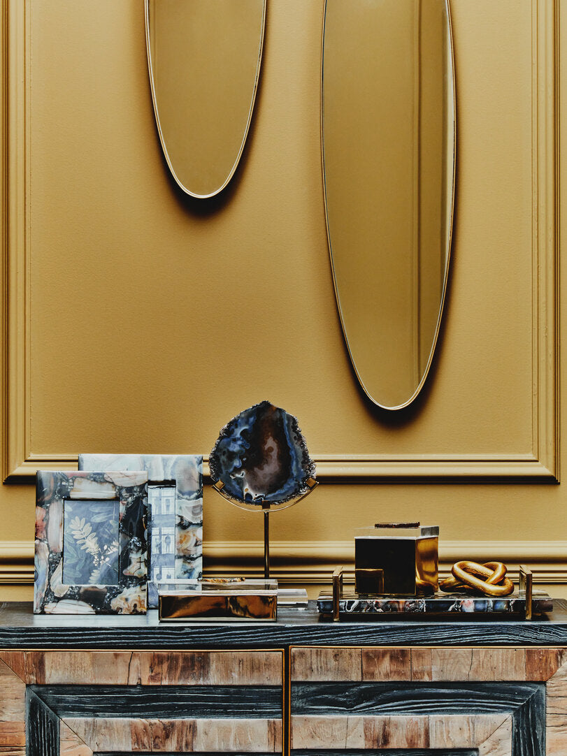 Bowerbird Black Agate Small Tray - Lifestyle