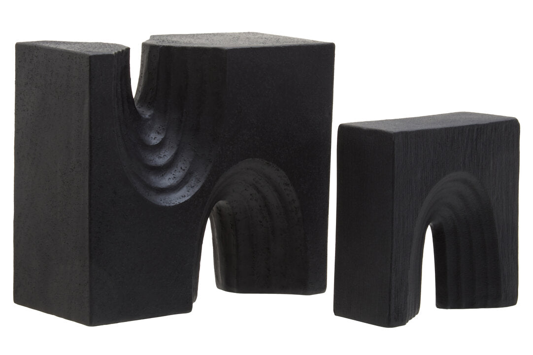 Broc Set Of Two Black Sculptures - Additional