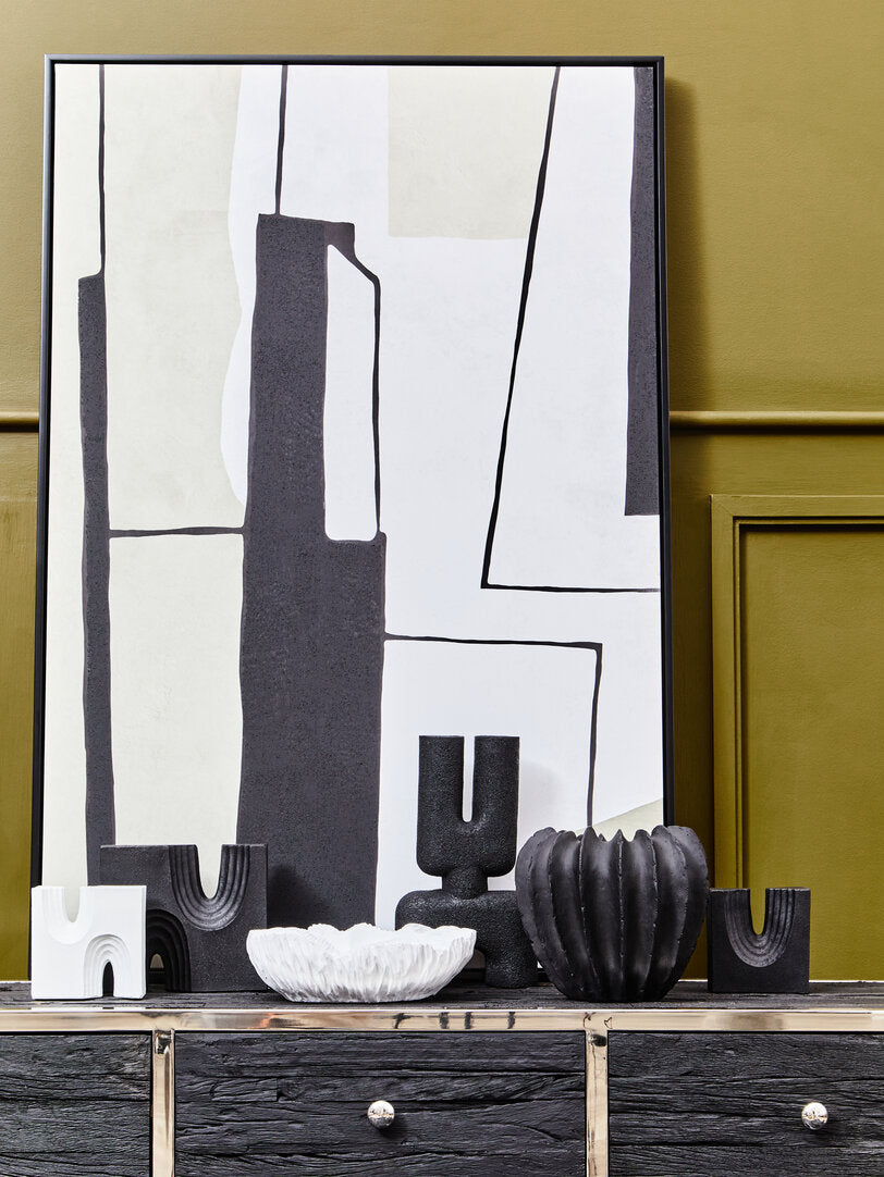 Broc Set Of Two Black Sculptures - Lifestyle