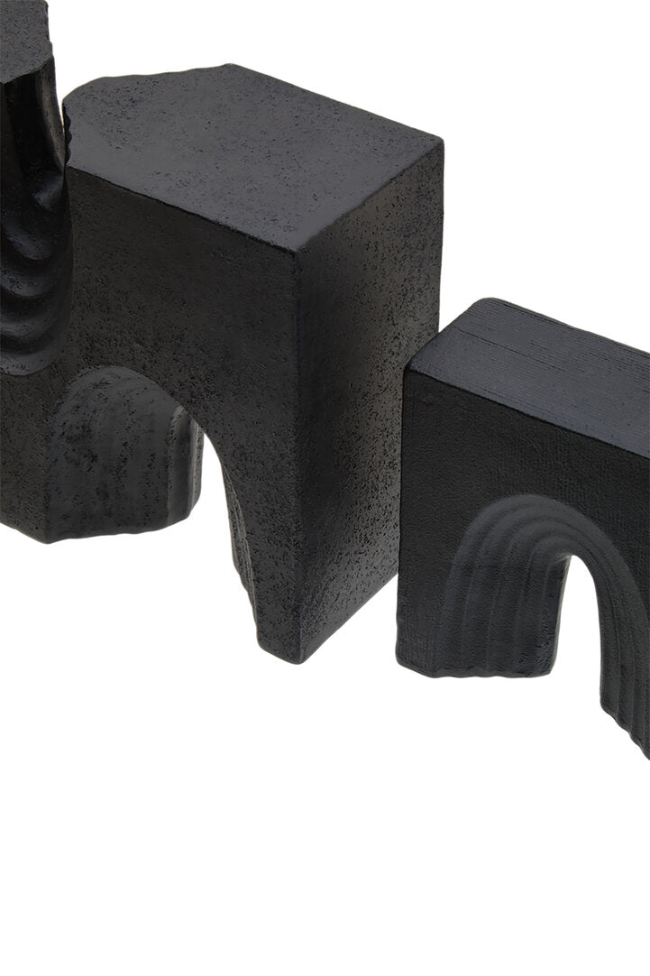 Broc Set Of Two Black Sculptures - Macro 