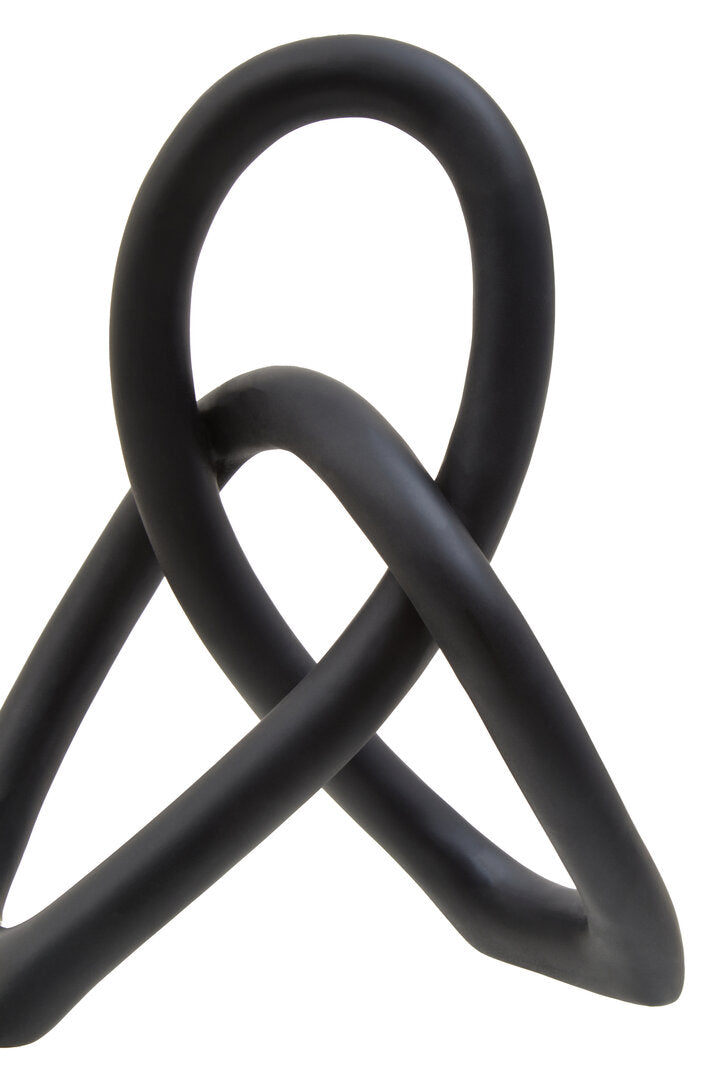 Broc Black Knot Sculpture - Macro 