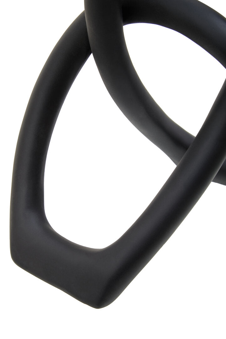 Broc Black Knot Sculpture - Macro 