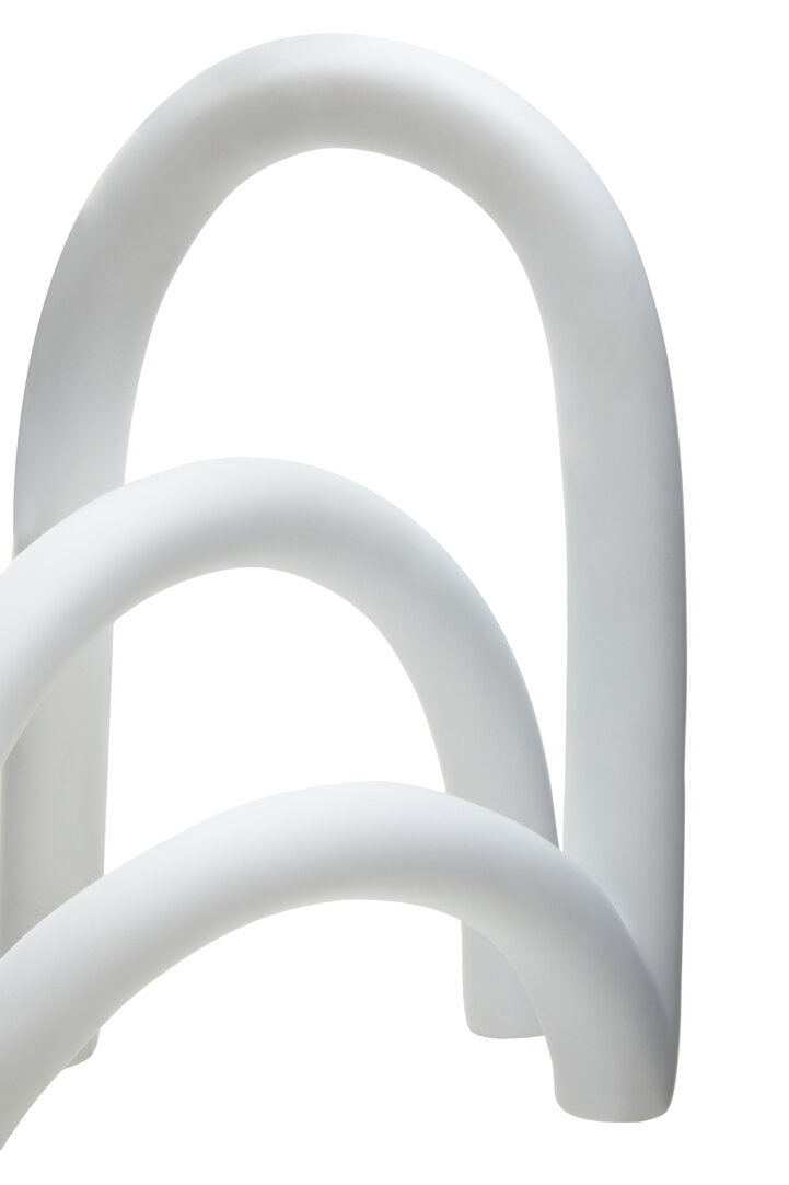 Broc White Arched Sculpture - Macro 