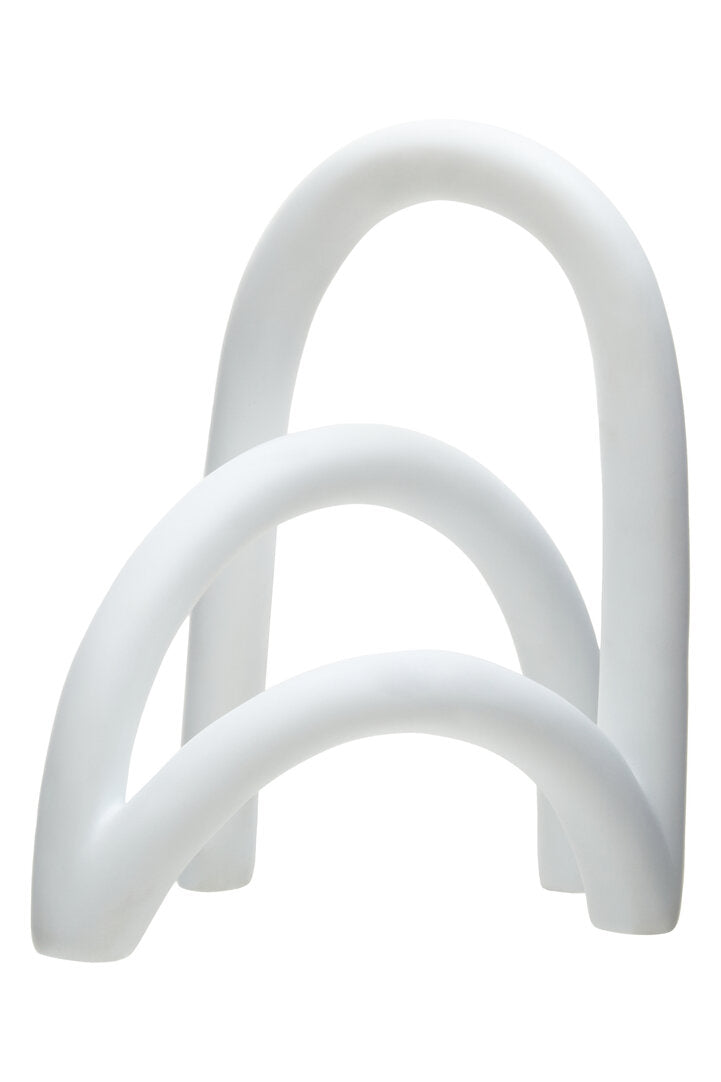 Broc White Arched Sculpture - Main 