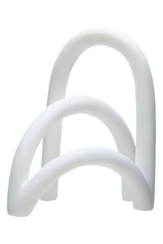 Broc White Arched Sculpture - Main 