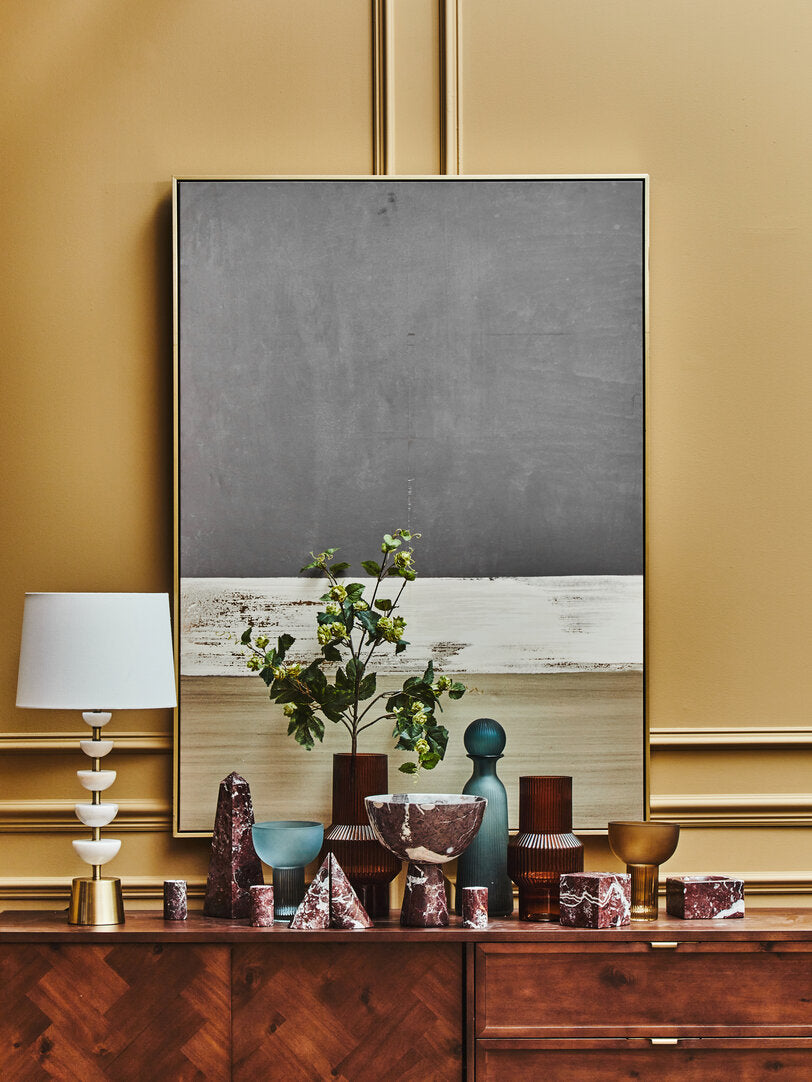 Salmo Small Red Marble Obelisk - Lifestyle