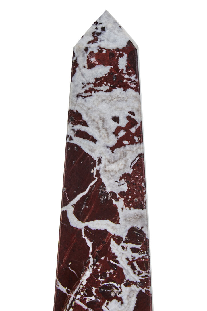 Salmo Large Red Marble Obelisk - Macro