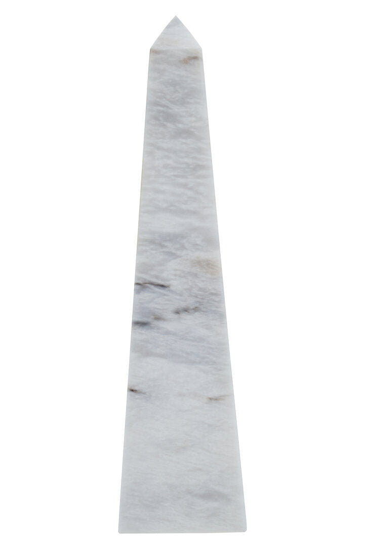 Salmo Large White Marble Obelisk - Main