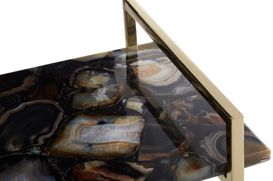 Bowerbird Black Agate Large Tray - Macro