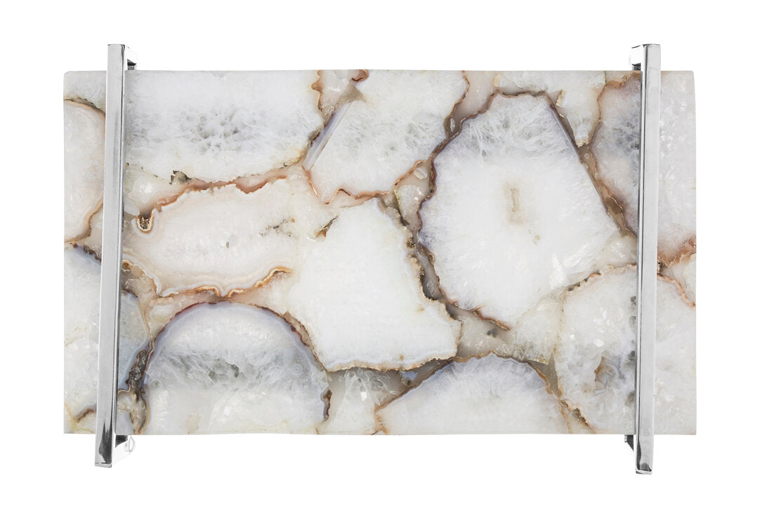 Bowerbird White Agate Large Tray - Additional