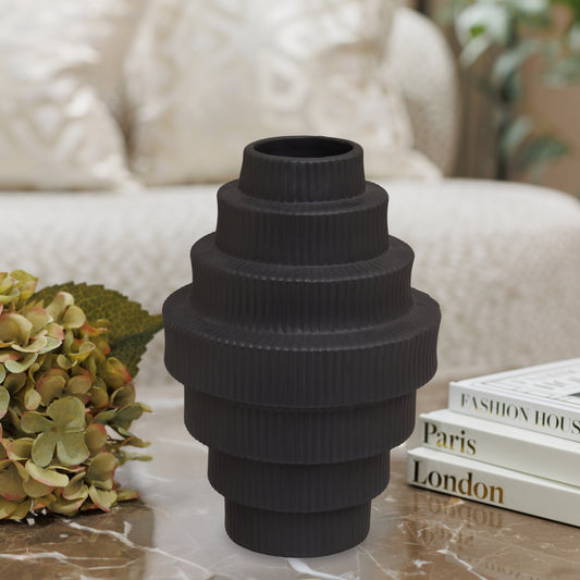 Fabia Black Vase