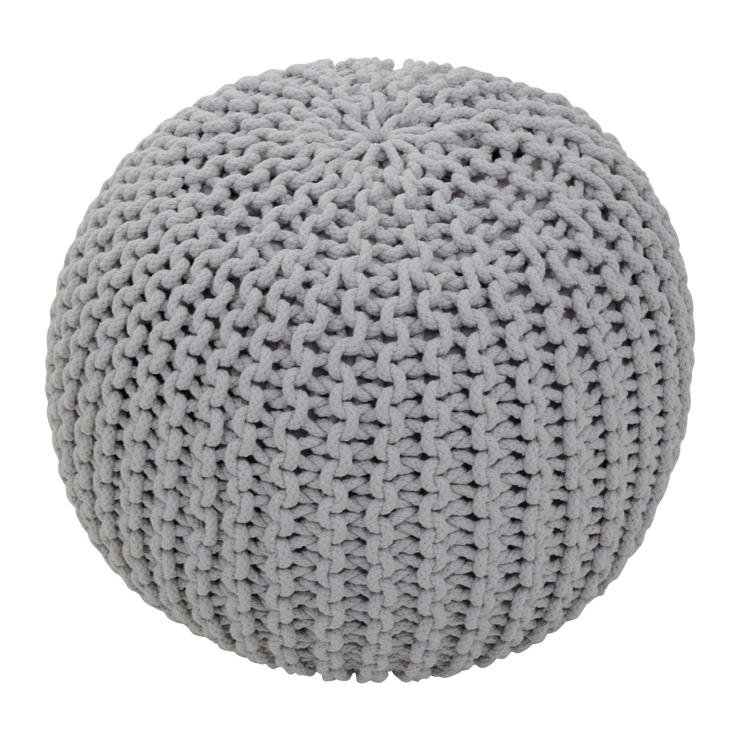 Kids Knit Cream Pouffe Grey/Black/Cream/Pink