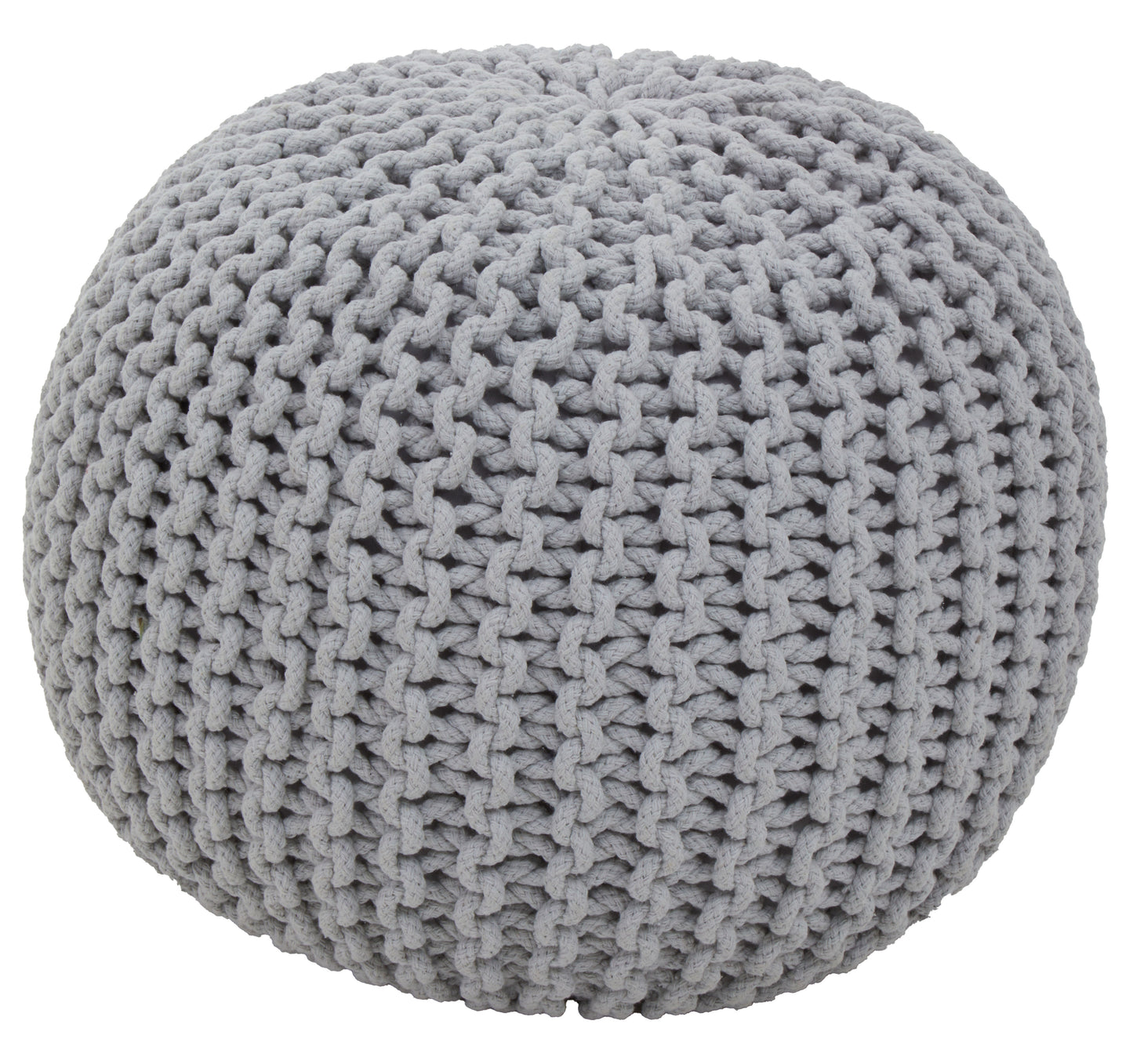 Kids Knit Cream Pouffe Grey/Black/Cream/Pink