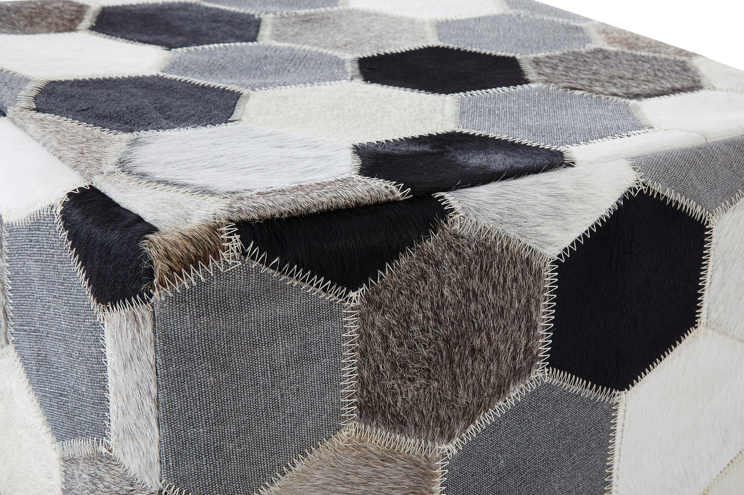 Safira Patchwork Pouffe