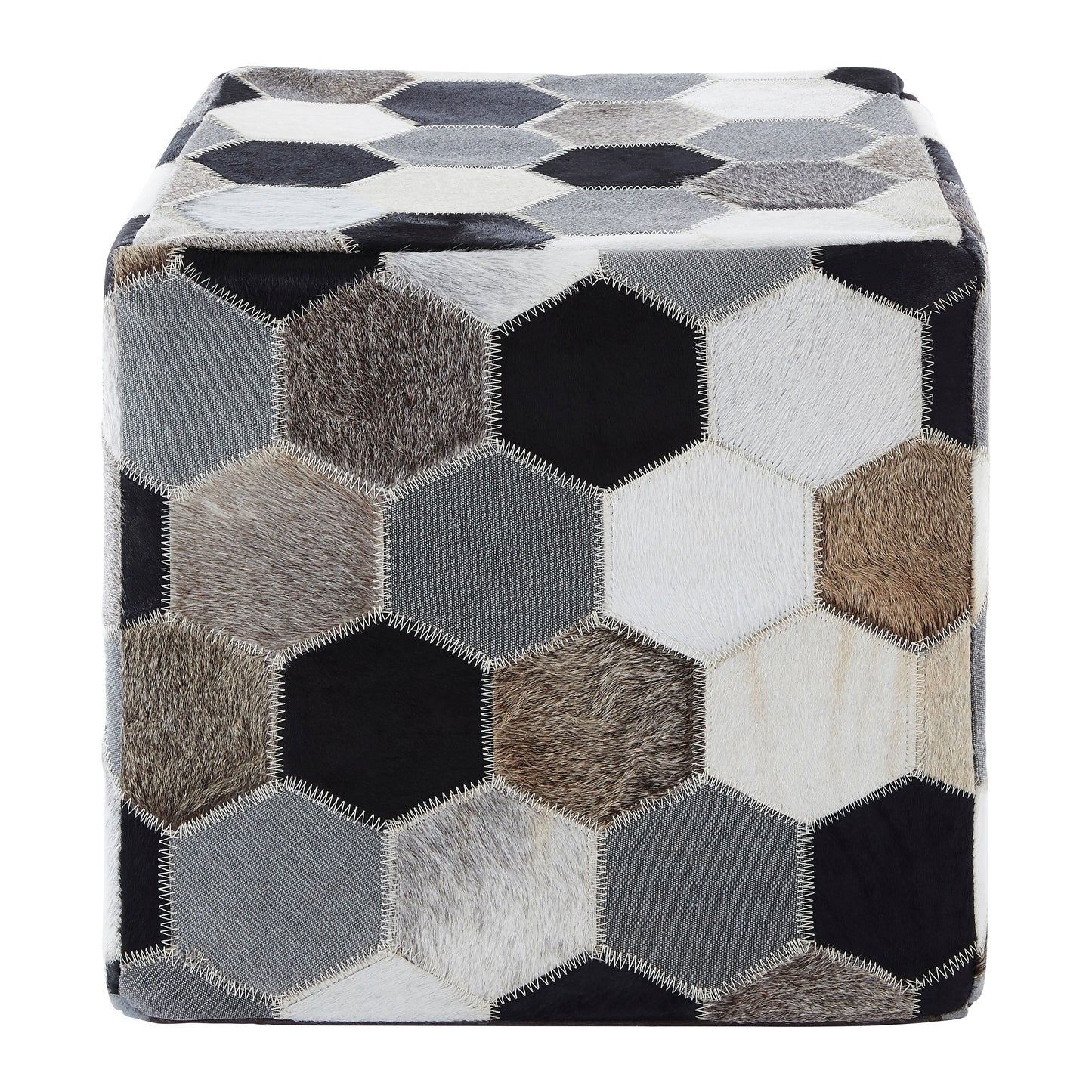 Safira Patchwork Pouffe