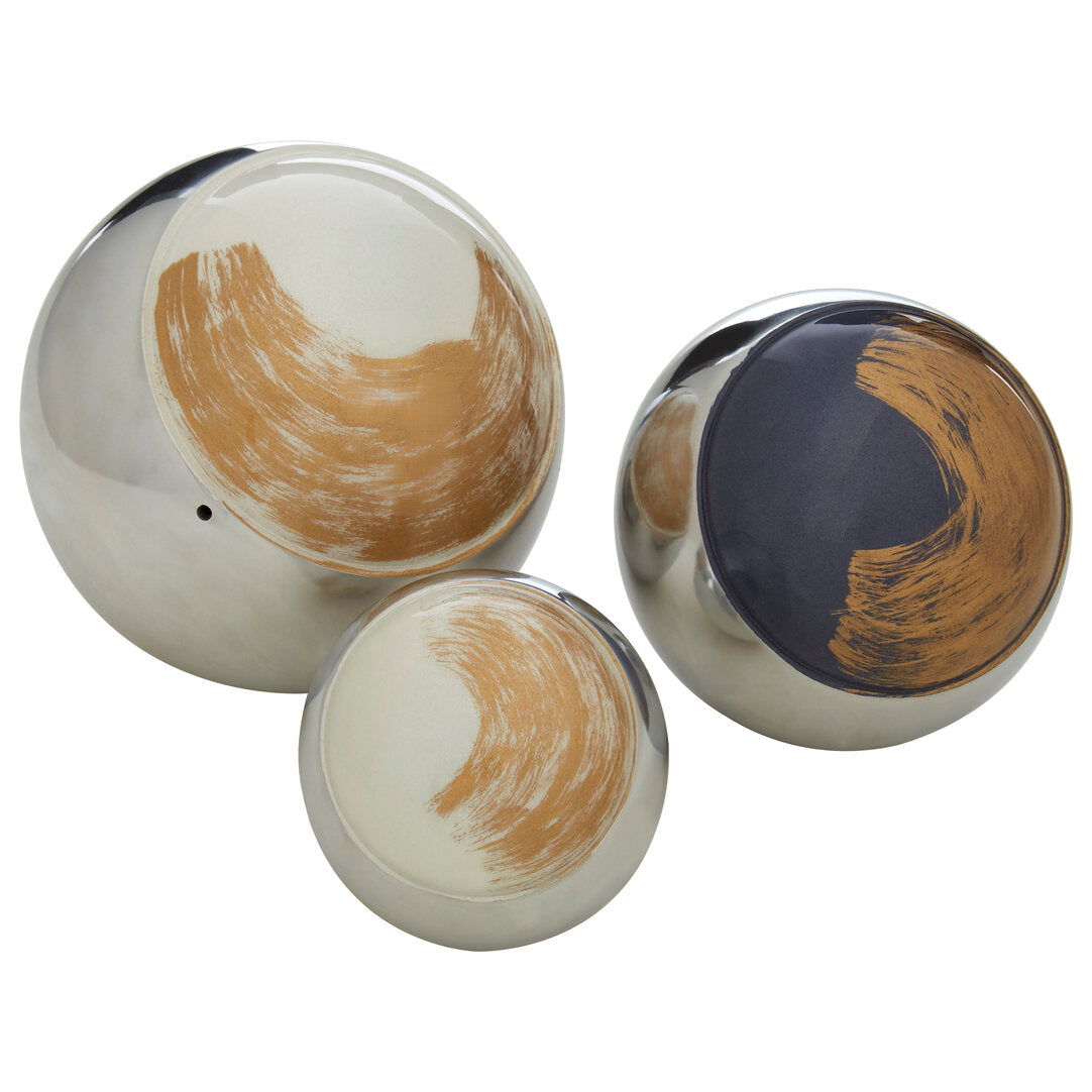 Alma Set of 3 Deco Brushstroke Balls - Additional